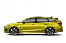 Skoda Octavia Estate, 2026. Dragon Skin paint, side